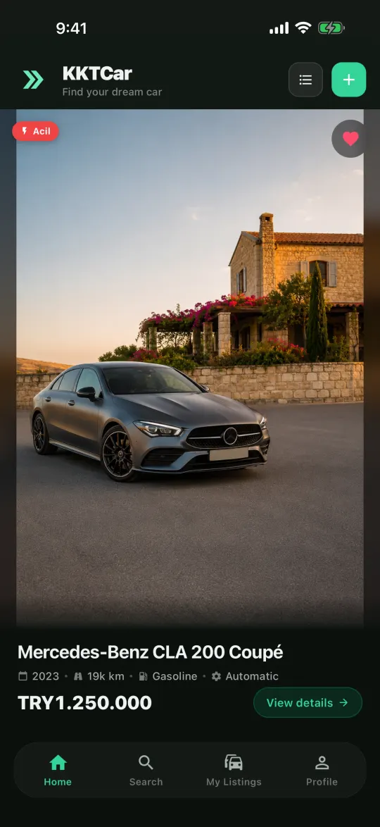 Скриншот мобильного приложения KKTCar